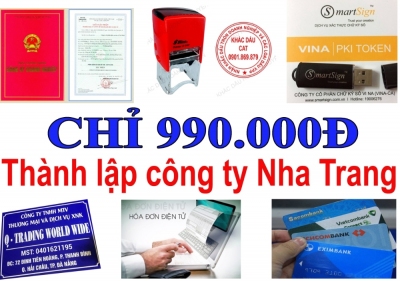 Thành lập công ty Nha Trang/ Đăng ký công ty Nha Trang / Mở công ty Nha Trang