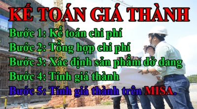 Cách tính giá thành sản phẩm/ dịch vụ